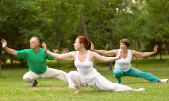 Tai chi group in park best relaxation Techniques